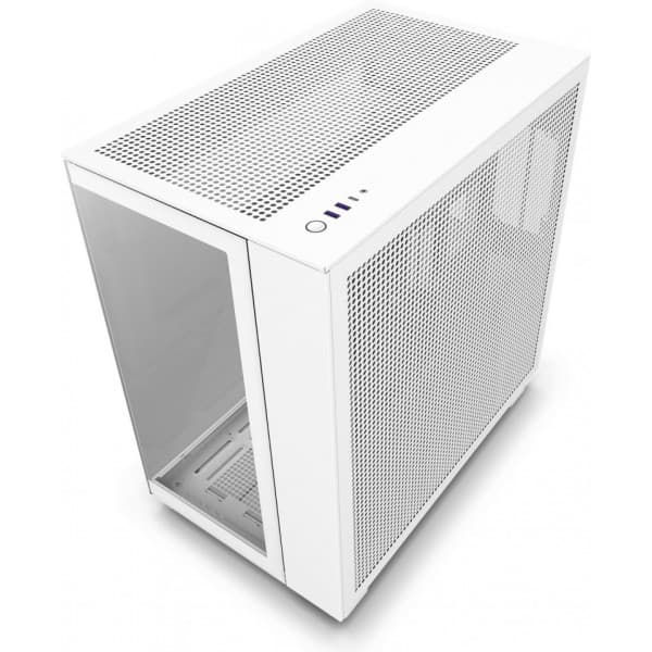 NZXT H9 Flow Mid Tower ATX-chassi med fönster, vit