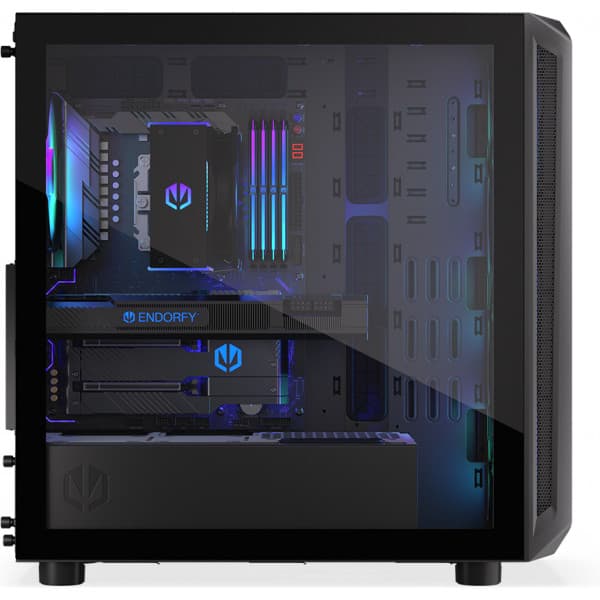 Endorfy Arx 700 ARGB Mid Tower ATX-kotelo ikkunalla, musta