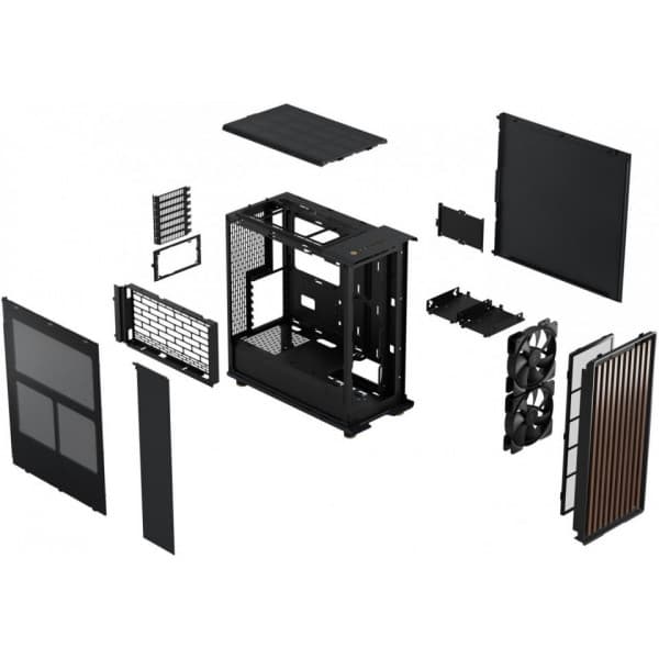 Fractal Design North ATX-kabinet, sort
