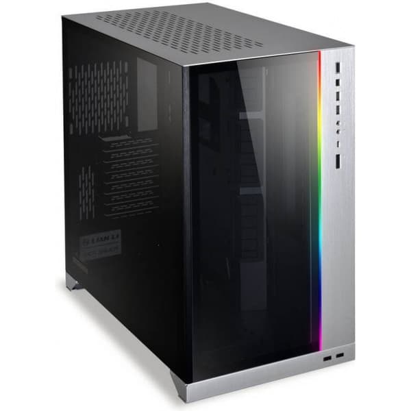 Lian Li O11 Dynamic XL ROG Certificeret E-ATX-kabinet med vindue, sølv
