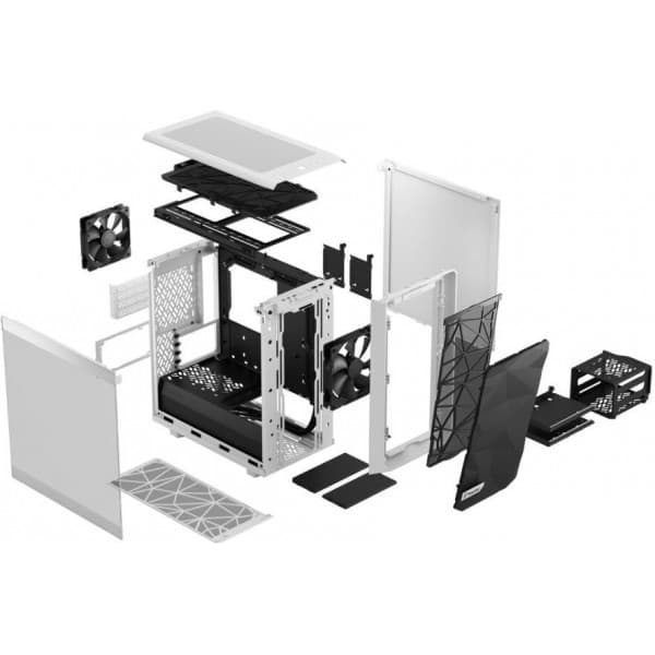 Fractal Design Meshify 2 Mini Micro-ATX-kabinet med vindue, hvid