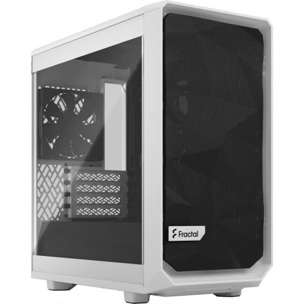 Fractal Design Meshify 2 Mini Micro-ATX-chassi med fönster, vit Vit