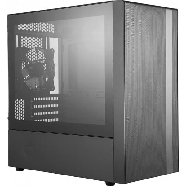 Cooler Master Masterbox NR400 Micro-ATX kabinet med vindue, sort Sort