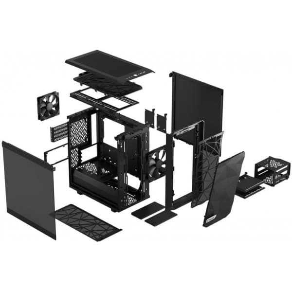 Fractal Design Meshify 2 Mini Micro-ATX-kabinet med vindue, sort
