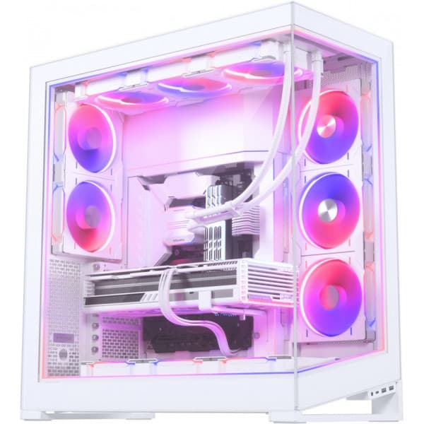 Phanteks NV9 Full Tower EATX-kabinet med panoramavindue, hvid Hvid