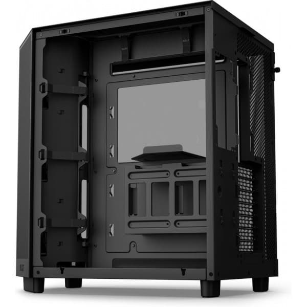 NZXT H6 Flow RGB ATX -chassi med panorama fönster, svart