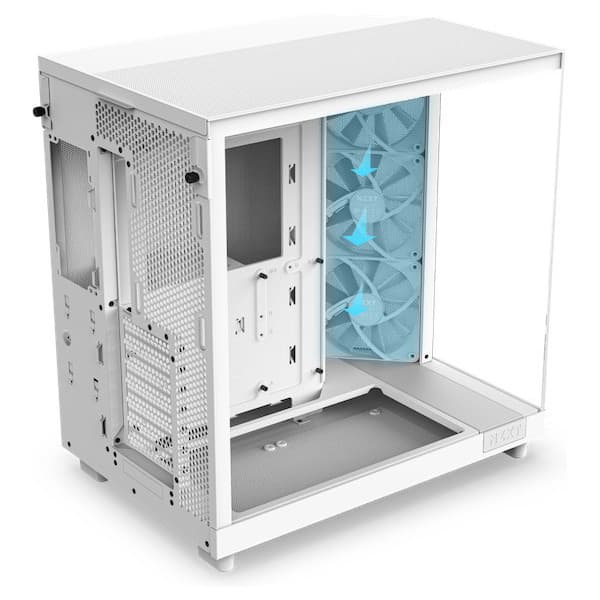 NZXT H6 Flow RGB ATX -chassi med panorama fönster, svart