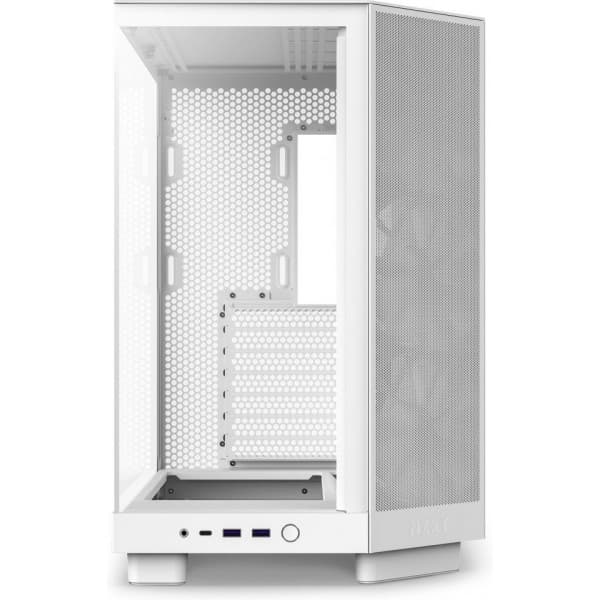 NZXT H6 Flow ATX-kabinett med panoramafönster, vit