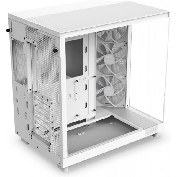 NZXT H6 Flow ATX-kabinett med panoramafönster, vit