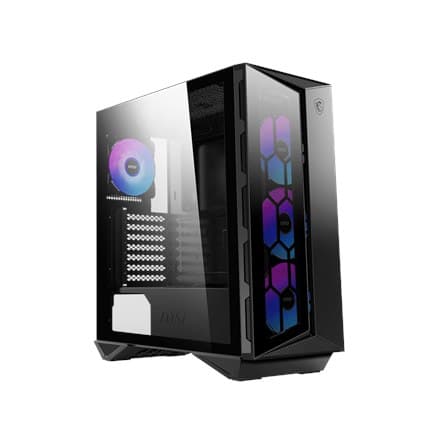 MSI MPG GUNGNIR 110R PC-taske, Mid-Tower, USB 3.2, Sort | MSI | MPG GUNGNIR 110R | Sort | ATX | Strømforsyning medfølger Nr Sort