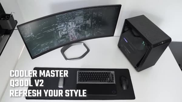 Cooler Master Q300L V2 - Mini Tower - PC - Svart - Transparent - micro ATX - Mini-ITX - Plast -