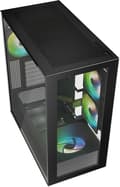 Miniatyrbild 3 av 7: Sharkoon Rebel C60 Svart - Midtower modell - ATX - RGB - svart