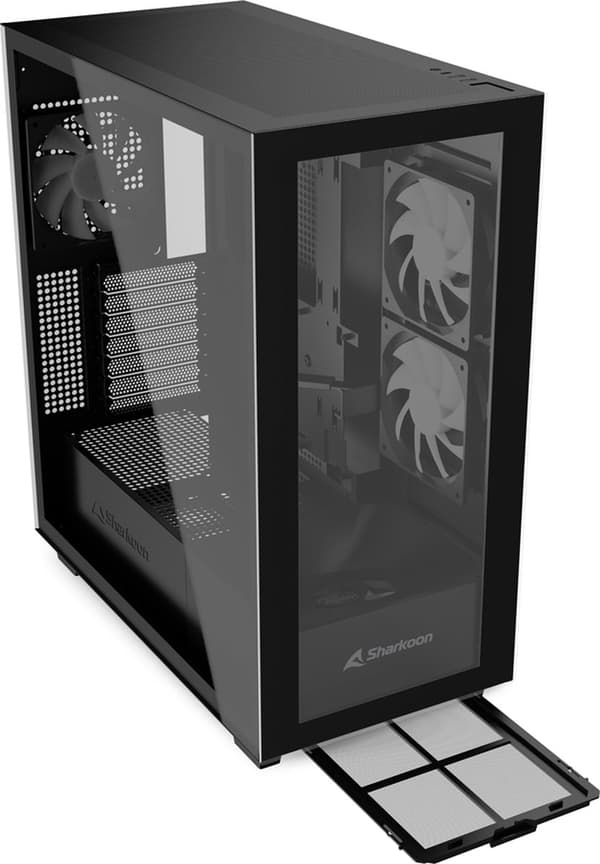 Sharkoon Rebel C60 Svart - Midtower modell - ATX - RGB - svart
