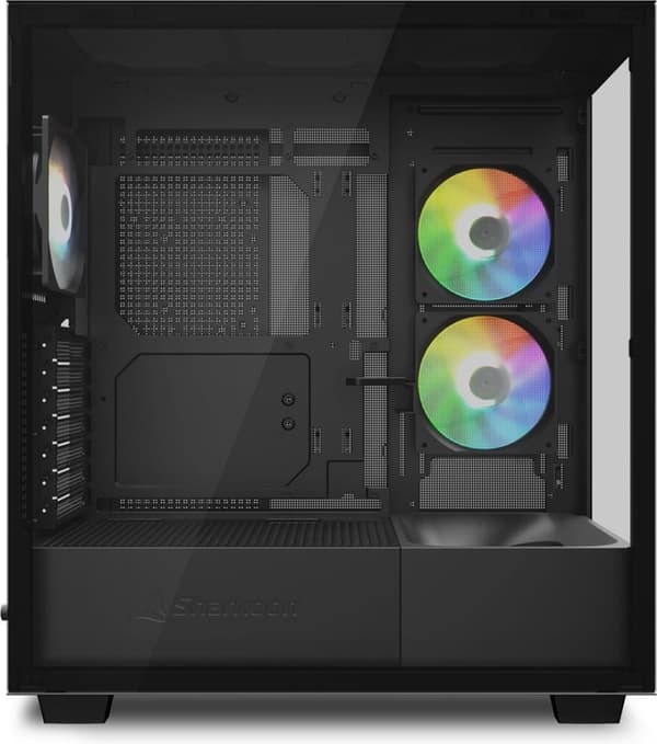 Sharkoon Rebel C60 Svart - Midtower modell - ATX - RGB - svart