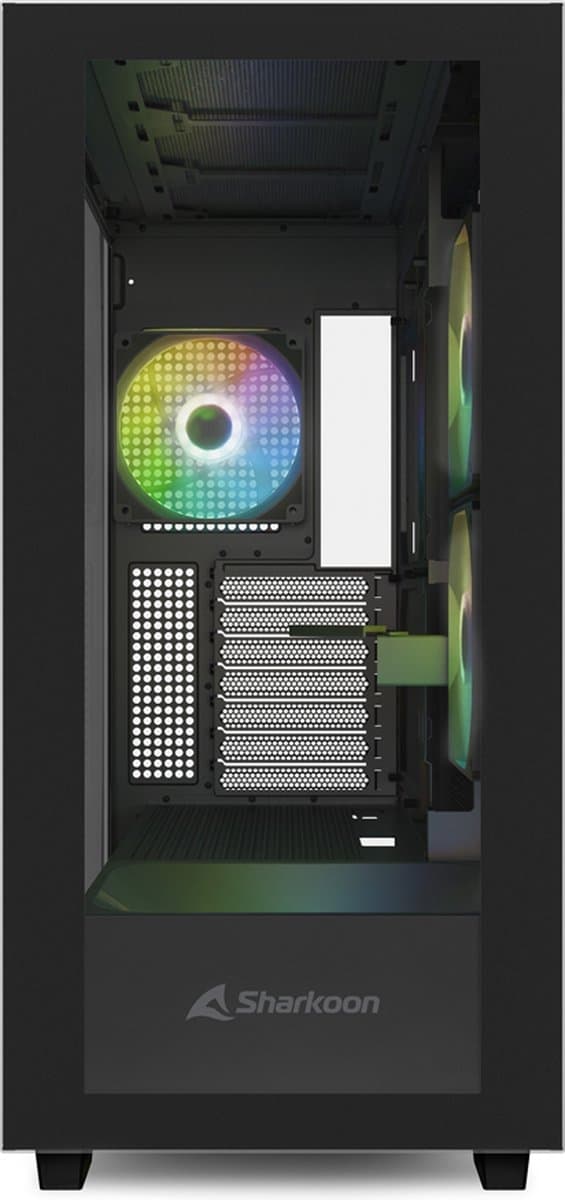 Sharkoon Rebel C60 Svart - Midtower modell - ATX - RGB - svart