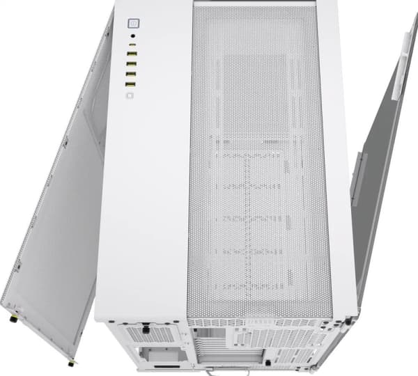 Corsair Geh Midi 6500X härdat glas vit (CC-9011258-WW)