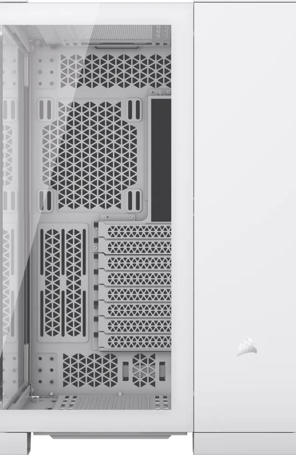 Corsair Geh Midi 6500X härdat glas vit (CC-9011258-WW)