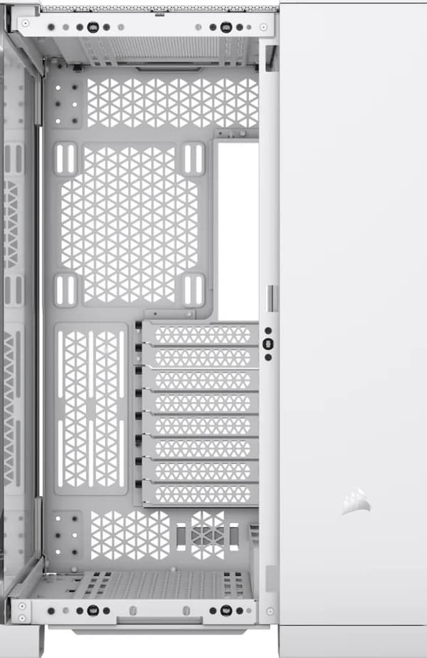 Corsair Geh Midi 6500X härdat glas vit (CC-9011258-WW)