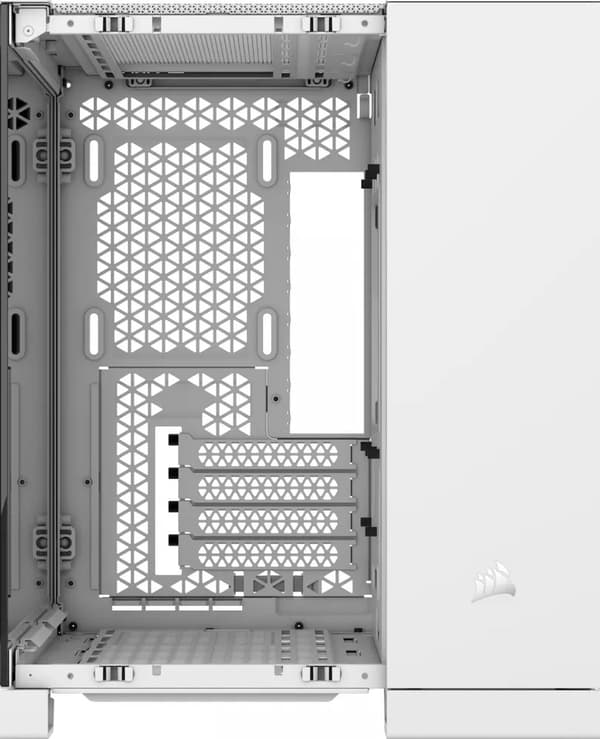 Corsair Geh Midi 2500X härdat glas vit (CC-9011266-WW)