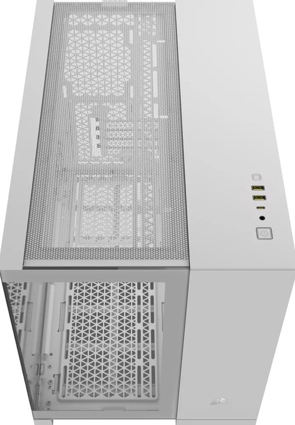 Corsair Geh Midi 2500X härdat glas vit (CC-9011266-WW)