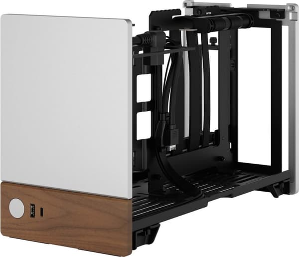 Fractal Design Terra - Small Form Factor (SFF) - Silver - Mini-ITX - Aluminium - Trä