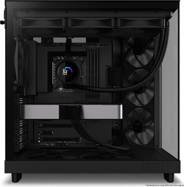 NZXT H6 Air Flow - Midi Tower - PC - Sort - ATX - micro ATX - Mini-ITX - Stål - Hærdet glas - 16.3