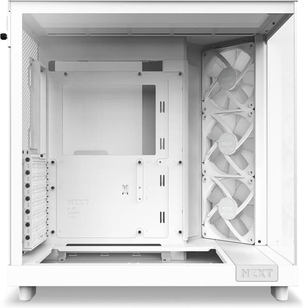 NZXT H6 Airflow - Midi Tower - PC - Vit - ATX - micro ATX - Mini-ITX - Stål - Härdat glas - Bla