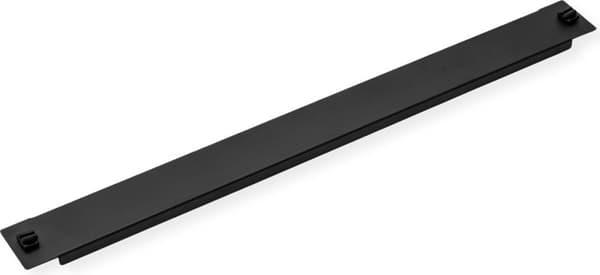 VALUE 19" blindpanel med klicksystem, 1 HU, RAL 9005 svart