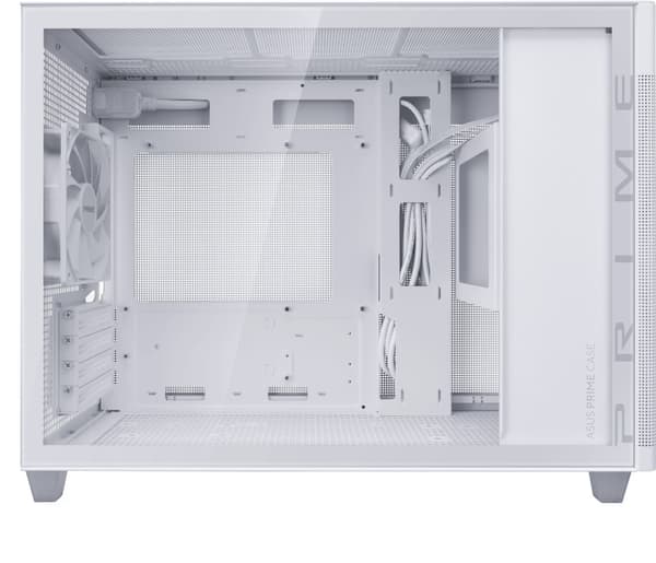 ASUS Prime AP201 TG Micro-ATX-kabinet med vindue, hvid