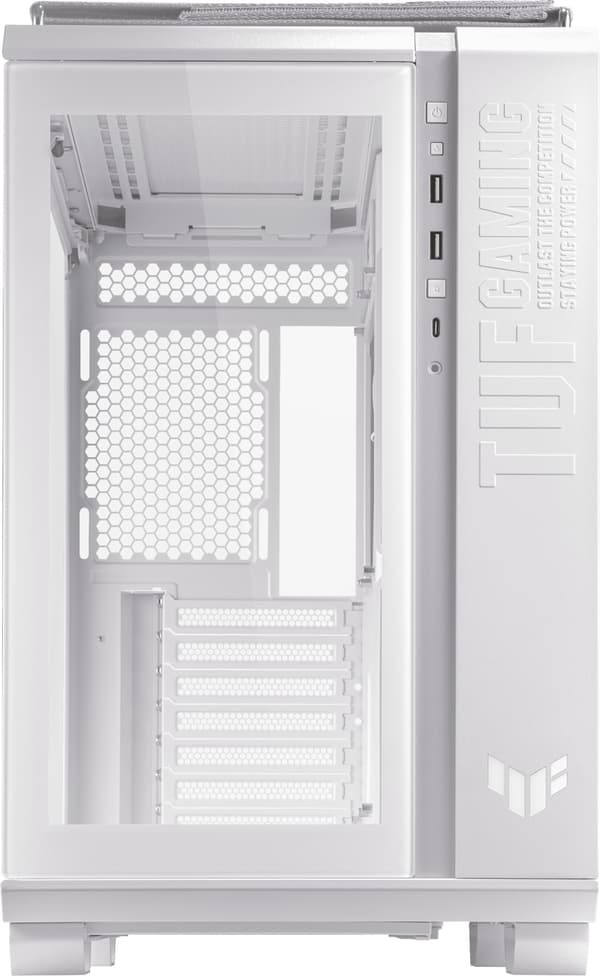 ASUS TUF Gaming GT502 PLUS TG ARGB ATX-kabinet med vindue, hvid