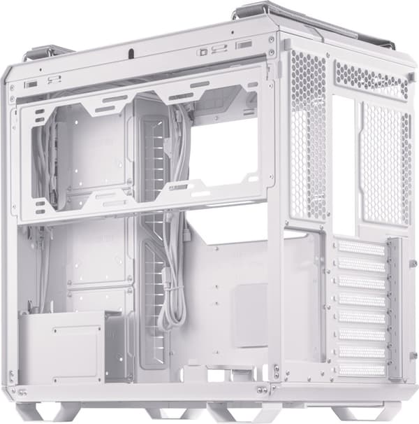 ASUS TUF Gaming GT502 PLUS TG ARGB ATX-kabinet med vindue, hvid