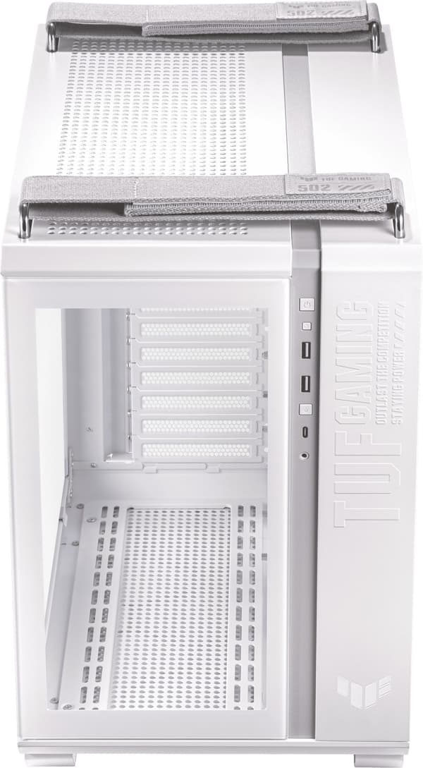 ASUS TUF Gaming GT502 PLUS TG ARGB ATX-kabinet med vindue, hvid