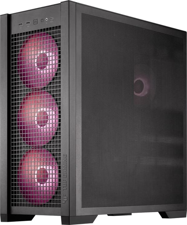 ASUS TUF Gaming GT302 TG ARGB ATX-kabinet med vindue, sort