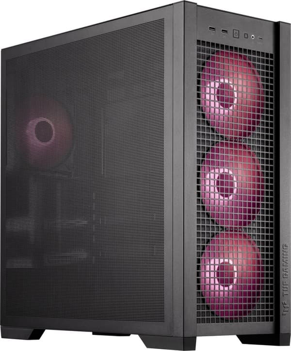 ASUS TUF Gaming GT302 TG ARGB ATX-kabinet med vindue, sort