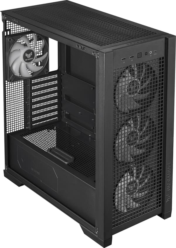 ASUS TUF Gaming GT302 TG ARGB ATX-kabinet med vindue, sort