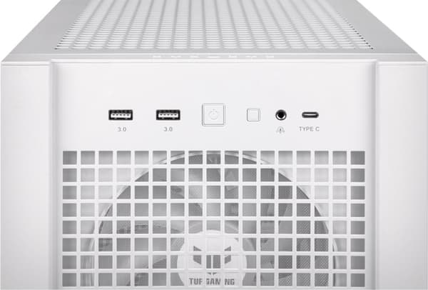 ASUS TUF Gaming GT302 TG ARGB ATX-kabinet med vindue, hvid