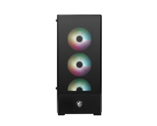 MSI MAG FORGE 112R datorfodral Midi Tower Svart, Transparent
