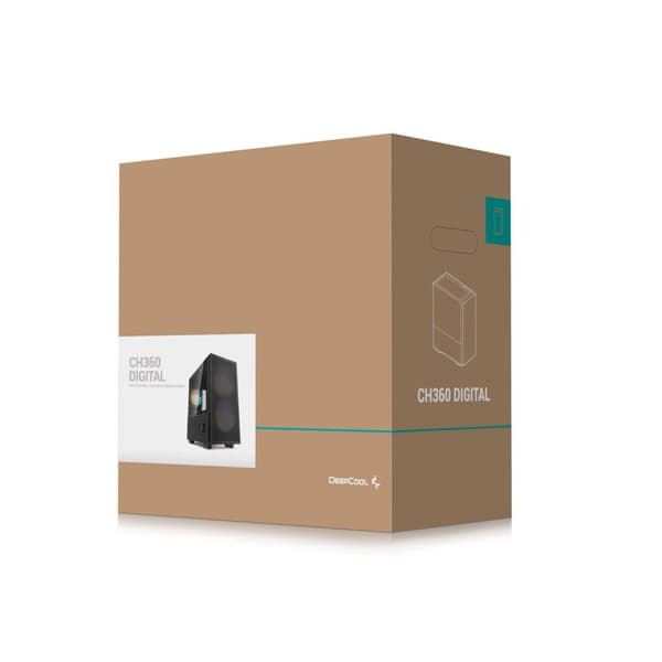 DeepCool CH360 DIGITAL Micro Tower Svart