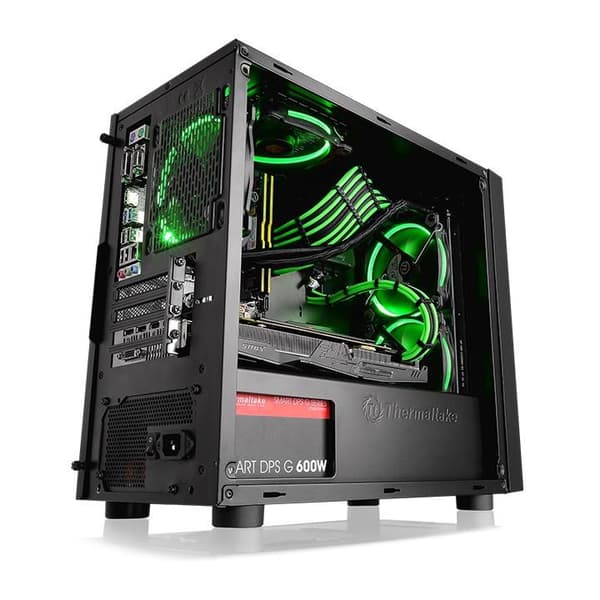 Thermaltake Versa H17 Microtorre de ventana negro