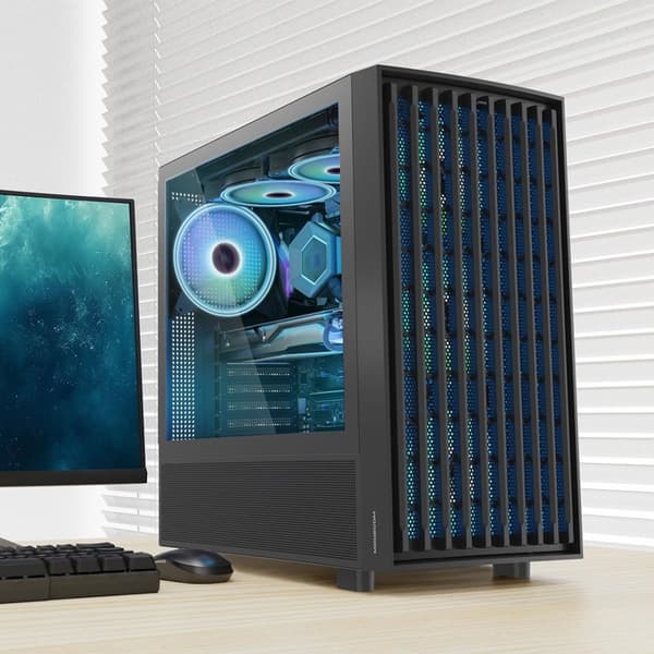 MODECOM BREEZE ARGB Flow MIDI USB 3.0 X 2 CYPE-C computertaske
