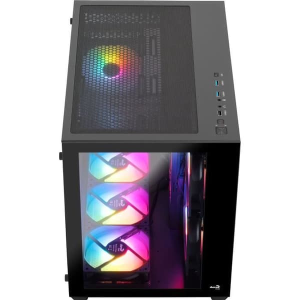 PC-fodral - AEROCOOL - Dryft Mini G v1 (svart) - Cube - Micro-ATX-format - Utan strömförsörjning