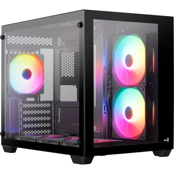 PC-fodral - AEROCOOL - Dryft Mini G v1 (svart) - Cube - Micro-ATX-format - Utan strömförsörjning
