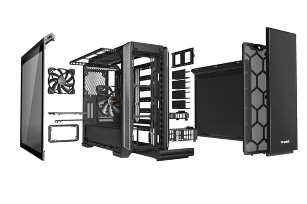 Be Quiet! Silent Base 601 ATX-kabinet med vindue, sort/sølv