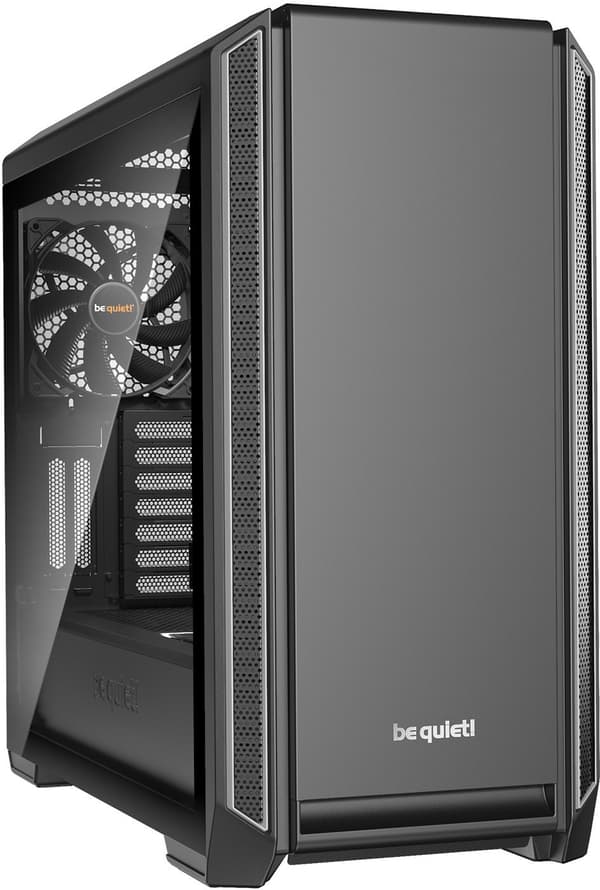 Be Quiet! Silent Base 601 ATX-kabinet med vindue, sort/sølv