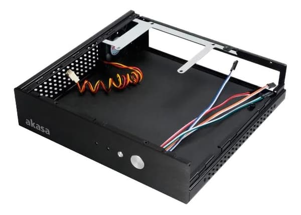 Akasa Cypher, Super Compact THIN Mini ITX case, VESA mountable