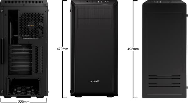 Be Quiet! Pure Base 600 ATX-kabinet med vindue, sort