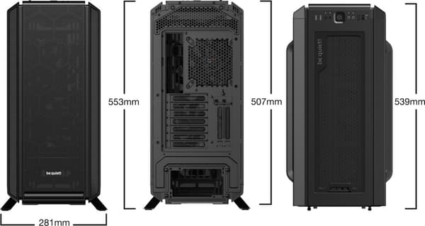 Be Quiet! Silent Base 802 ATX-chassi med fönster, svart