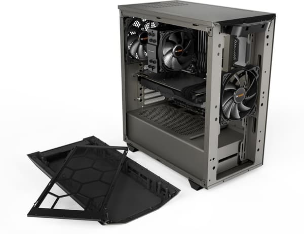 Be Quiet! Pure Base 500 ATX-kabinet med vindue, grå