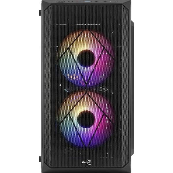 PC-fodral - AEROCOOL - CS-107-A V2 - Fodral utan strömförsörjning - Minitorn - Micro-ATX-format - Svart (ACCS-PC14032.11)