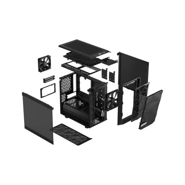 PC-fodral FRACTAL DESIGN Meshify 2 Nano Black TG Dark Tint